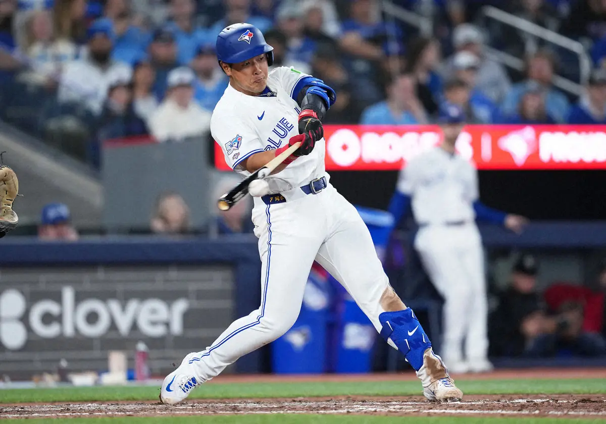 【画像・写真】Bジェイズ岡本和真　8試合連続安打はビッグイニング呼ぶ適時打　5月は打率4割超え