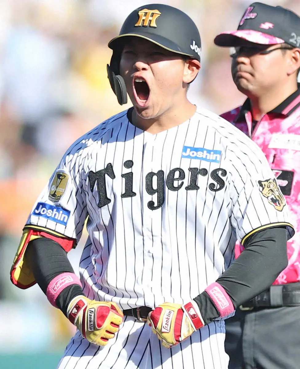 【画像・写真】阪神・嶋村麟士朗「緊張で足が震えていた」　夢舞台でプロ初タイムリー！藤川監督の起用に応え貴重な一打