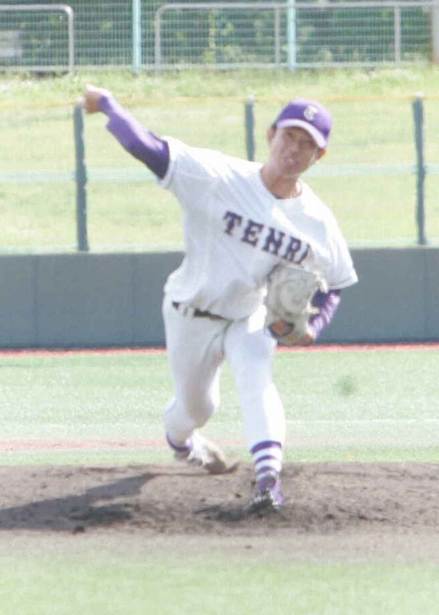 【画像・写真】阪神大学野球リーグNOW　天理大・出口稜真　全国デビューが待ち遠しい　147キロ直球で5回1安打　