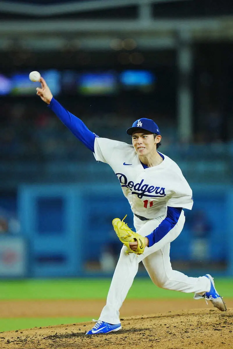 【画像・写真】佐々木朗希　5回まで1失点の好投で2勝目権利　初回7球で3者凡退、先制被弾もピンチしのぎペースつかむ