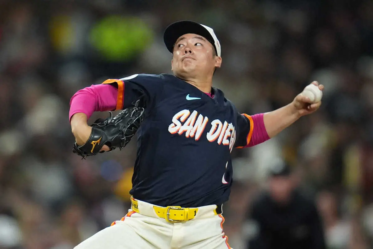 【画像・写真】松井裕樹が7回に4番手で登板し2イニング無失点　パドレスは前日ドジャース抜き単独首位浮上