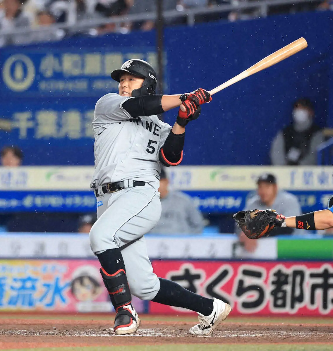 【画像・写真】ロッテ・山口航輝が今季1号「結果が出て本当にうれしい」