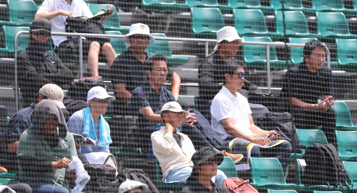 【画像・写真】12球団46人スカウトが集結！関大・米沢友翔　近大・宮原とのドラフト上位対決制してVへ大前進