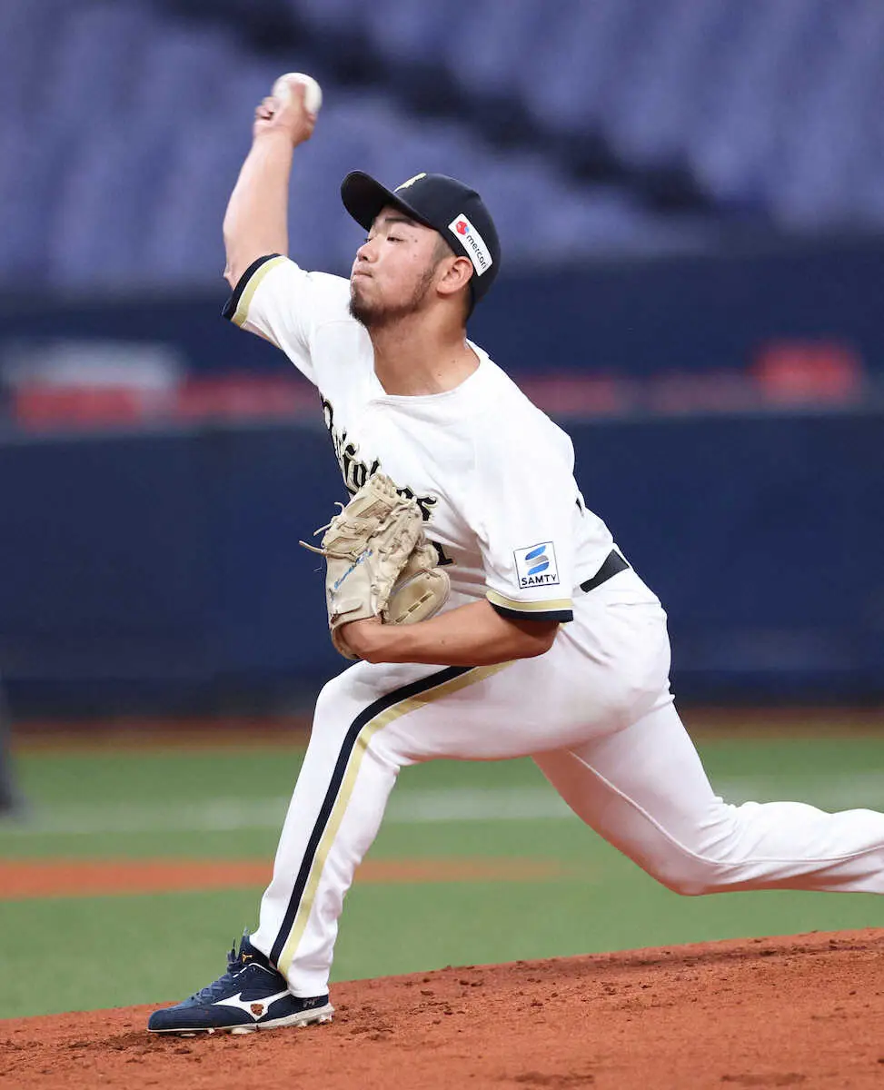 【画像・写真】オリックスドラ1・藤川　京セラ初登板で2回零封　カーブで広島・ファビアンのバットへし折り「自信に」
