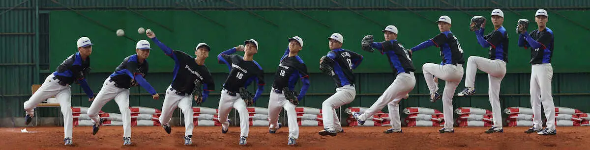 【画像・写真】【潜入】パナソニック・柿本晟弥　切れ＆制球力＆6球種を完備　常に「べっちょない」投球身上の右腕