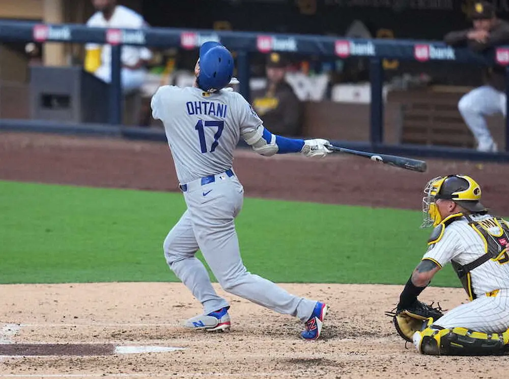 【画像・写真】大谷翔平　第3打席は四球→タッカー適時打で生還し投手・大谷を援護　4登板ぶり二刀流解禁で躍動