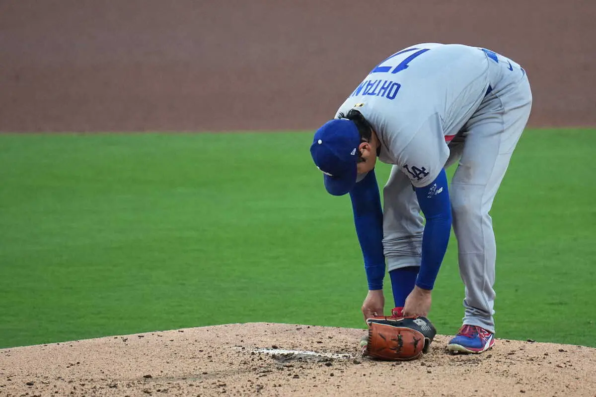 【画像・写真】デコピンパワー！？大谷翔平がピンチを抑えて吠えた！5回勝利権利を持って降板　ファン興奮「かっけー！」