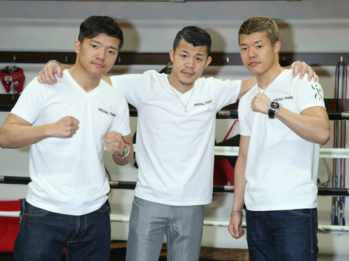 新たな訴訟を起こした（左から）亀田大毅、興毅、和毅の３兄弟