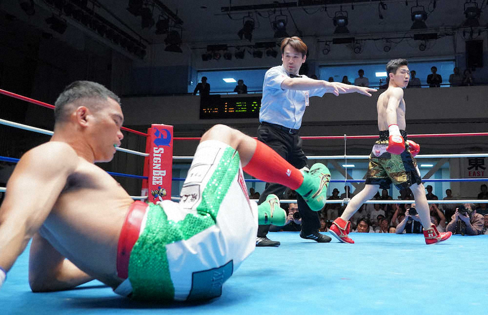 【画像・写真】栗原慶太　1回KOで初防衛成功！「うまくいき過ぎ」右フック一発で仕留めた