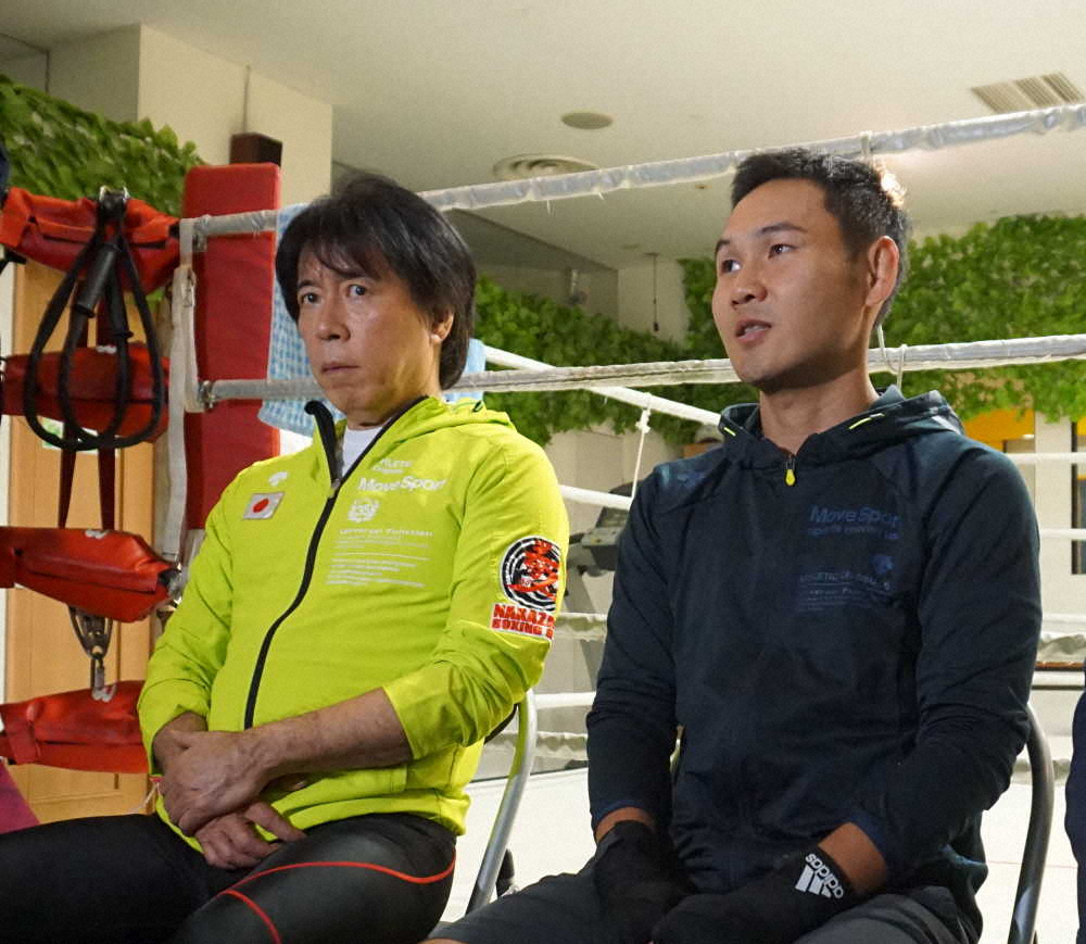【画像・写真】アマデビュー戦へ意気込みを語る高山（右）と中出トレーナー