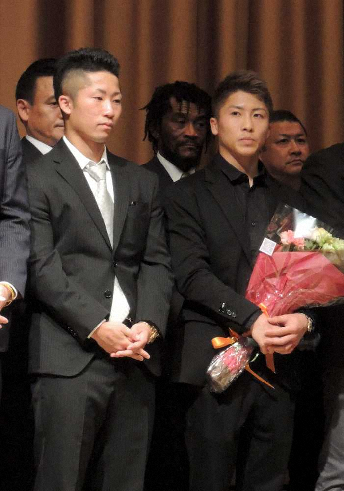 【画像・写真】井上尚弥　所属の大橋ジム後援会の懇親会でWBSS決勝へ「優勝できるように頑張ります」