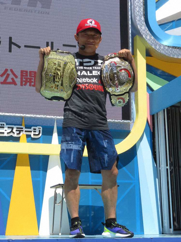 【画像・写真】堀口恭司　RIZINに向け炎天下で公開練習「しっかり決めにいきたい」とKO宣言