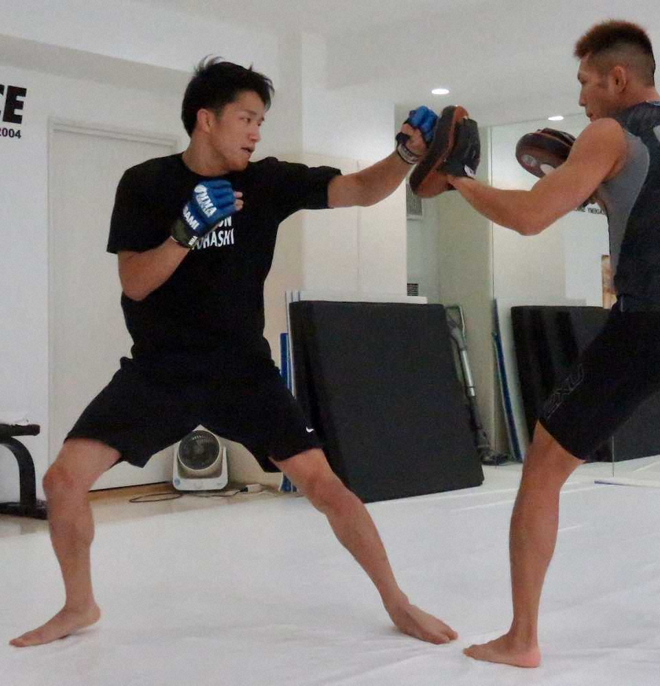 【画像・写真】朝倉海　RIZIN.18での堀口恭司との一戦に向け練習公開「コンディションはばっちり」