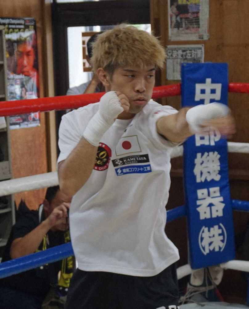 【画像・写真】恒成、V2戦へ母校流で「7回KO」中京学院大中京に刺激
