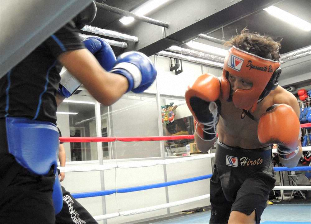 【画像・写真】京口紘人　V2戦へラストスパー「ボクシング的には仕上がっている」