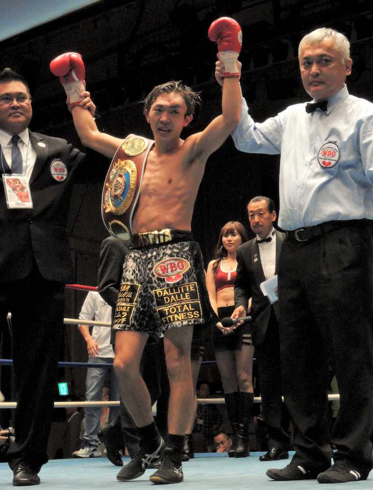 【画像・写真】阪下、逆転KOで初防衛　3年前“判定負け”の相手にリベンジ果たす