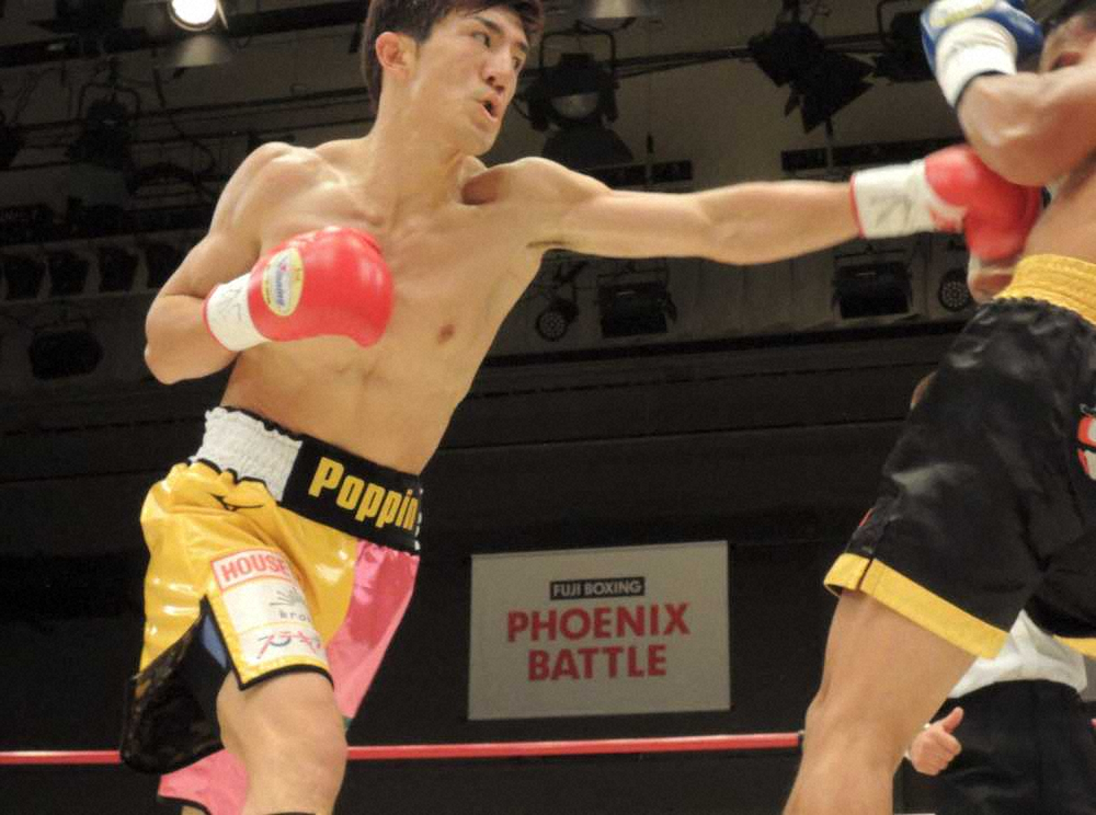 ＜WBOアジアパシフィック・スーパーライト級王座決定戦＞7回KO勝ちで王座を獲得した井上浩樹