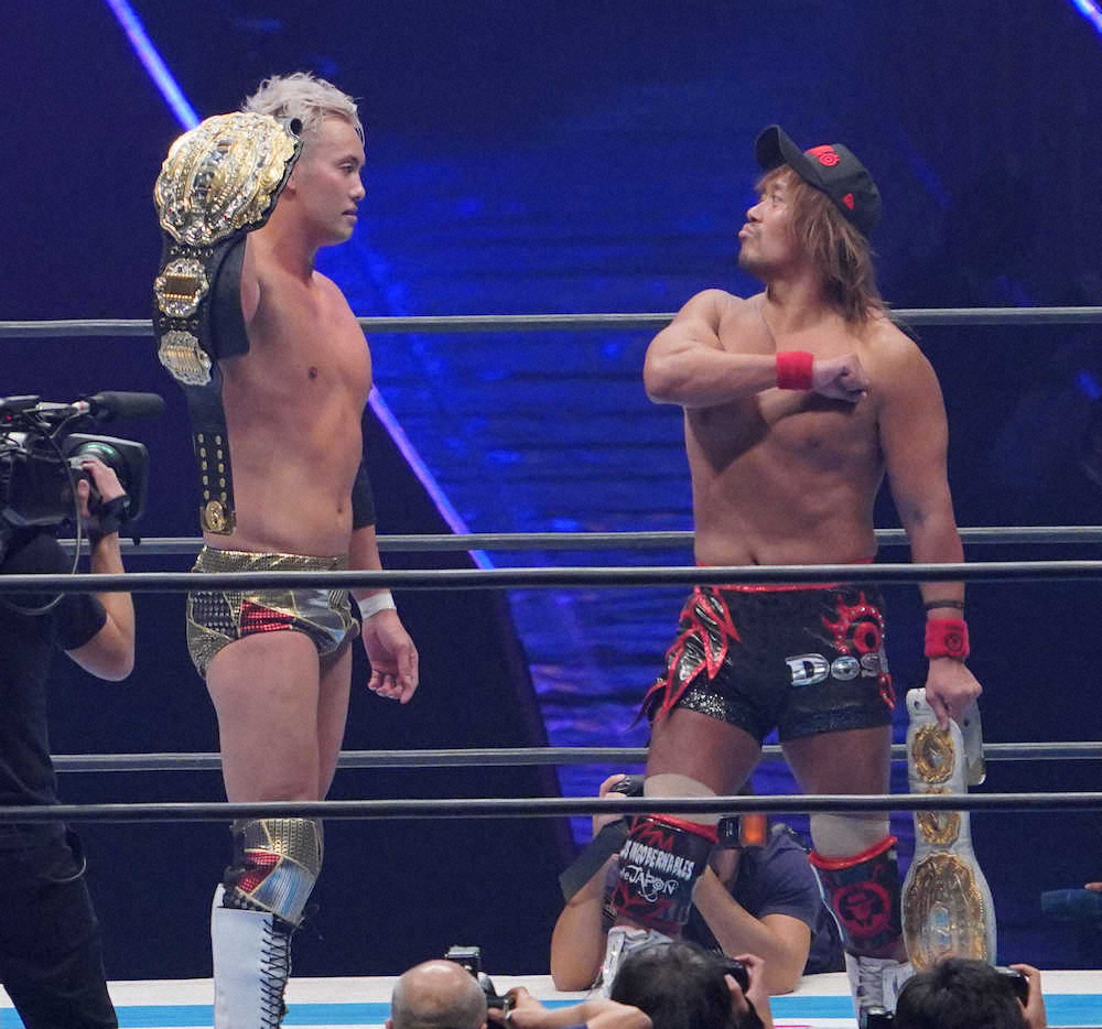 【画像・写真】オカダ・カズチカ　死闘制しV5！さあ5日、内藤哲也と史上初の2冠決戦