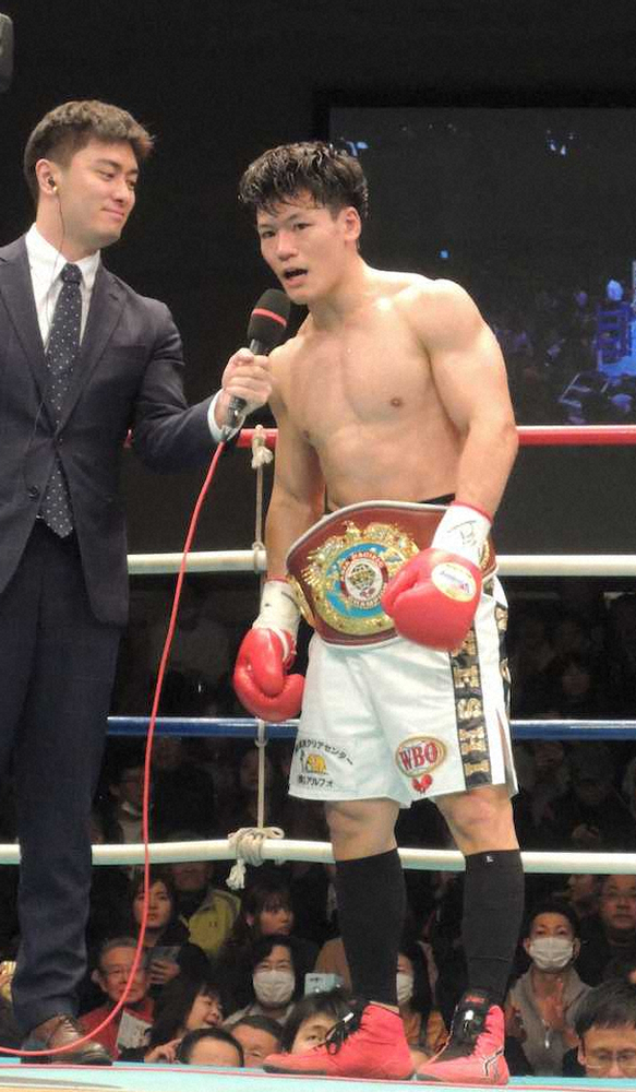【画像・写真】井上岳志、2回TKO勝ちで初防衛「もっと強くなって必ず世界ベルトを巻きます」