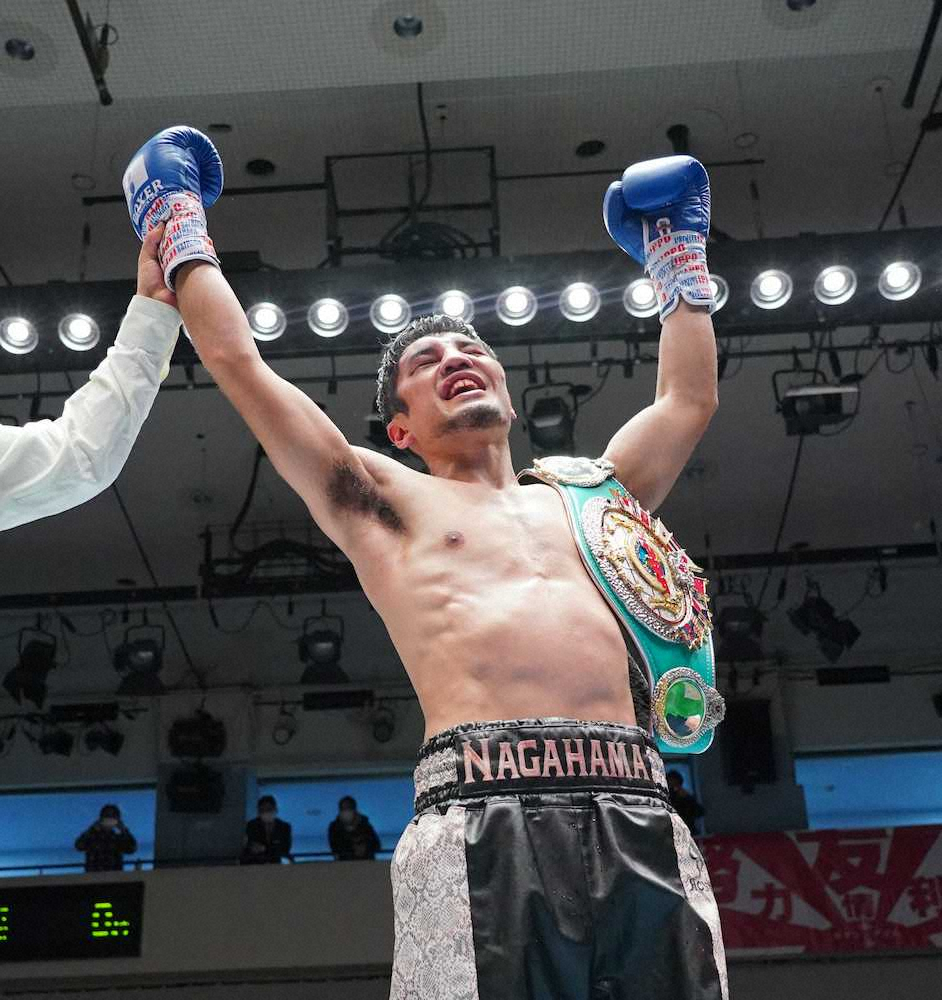 【画像・写真】長浜陸が新王者!無敗の新鋭クドゥラに完勝、プロ5年目で念願タイトル