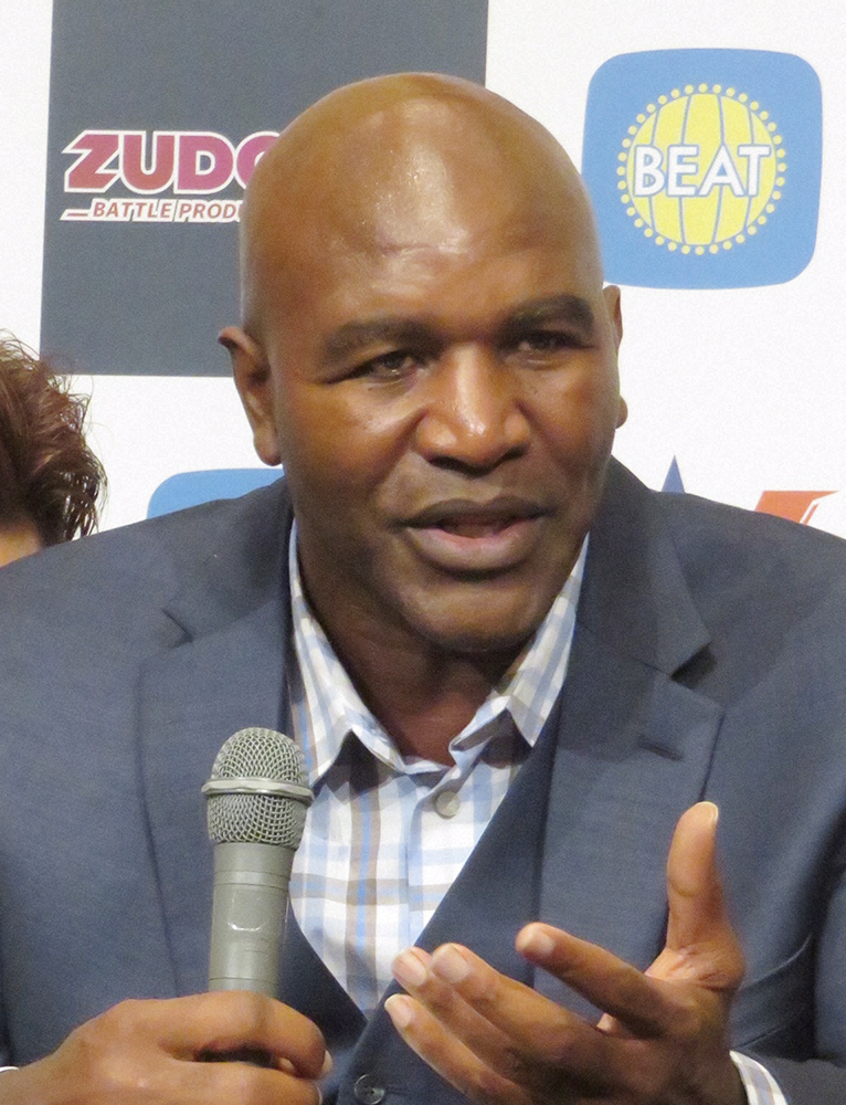 【画像・写真】ホリフィールド氏、自信満々…タイソン氏挑発「望まないなら頼まない。いじめのようになるから」