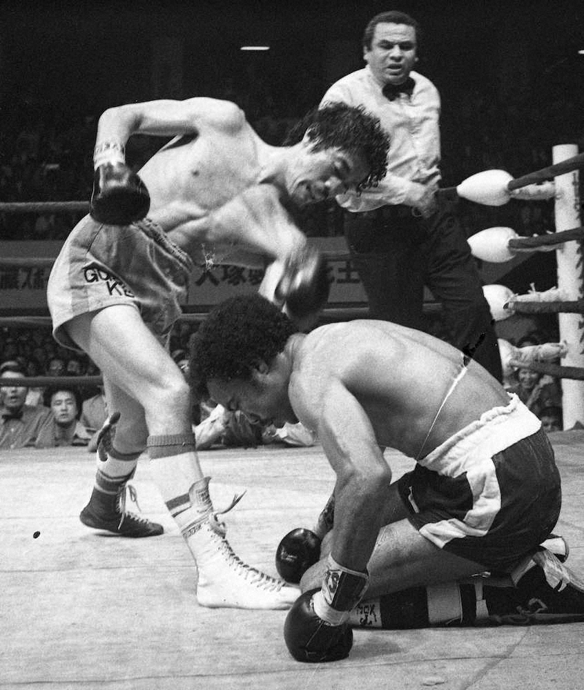 具志堅×グスマン　1976年10月10日　世界フライ級タイトルマッチ具志堅7回KO勝利