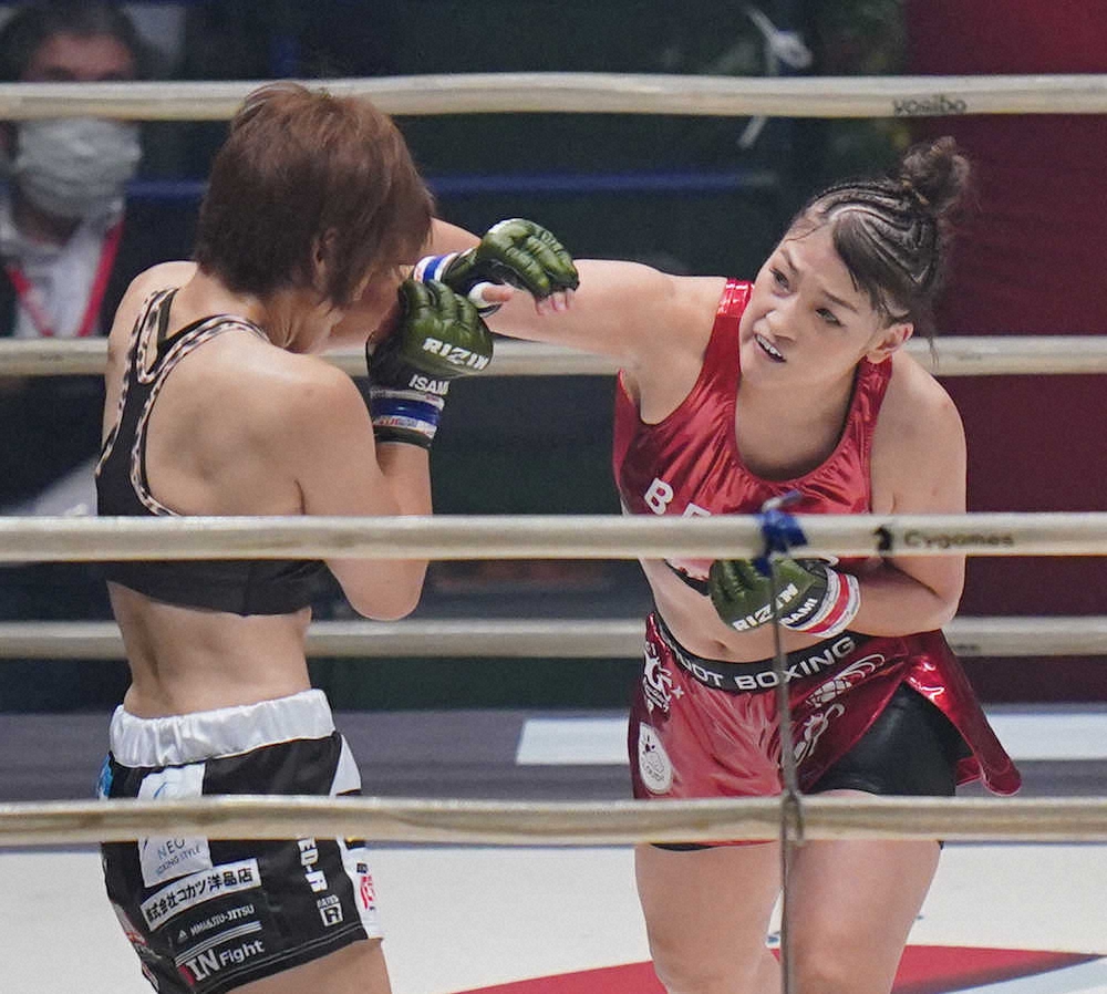 Rizin Rena 判定勝ち後に衝撃発言 あと2 3試合でこのリングを下りようと思う スポニチ Sponichi Annex 格闘技