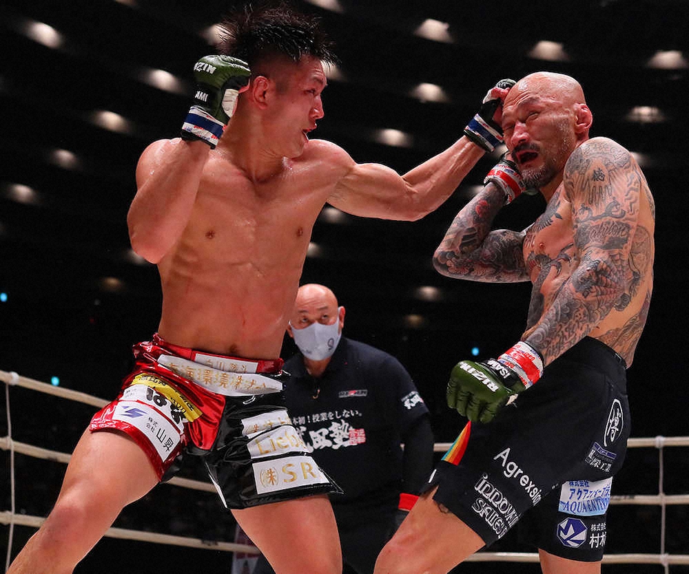 Rizin25 朴光哲 右 に勝利した白川陸斗 C Rizin Ff スポニチ Sponichi Annex 格闘技
