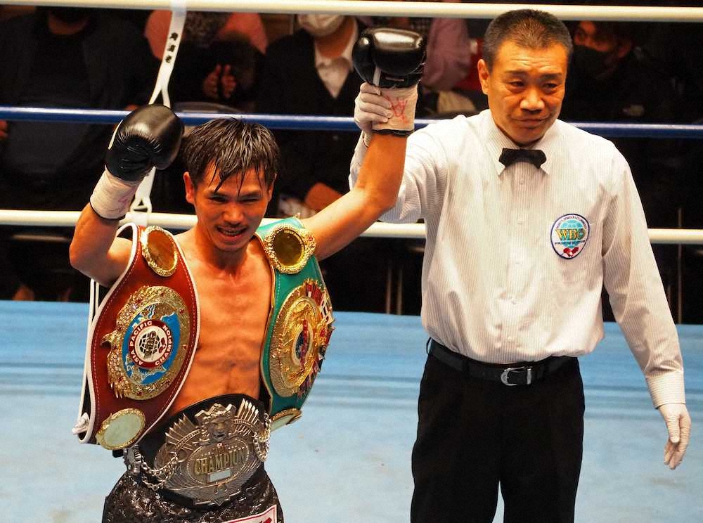 【画像・写真】福永、中川に10回TKO勝利　日本人4人目のアジア3冠統一果たす