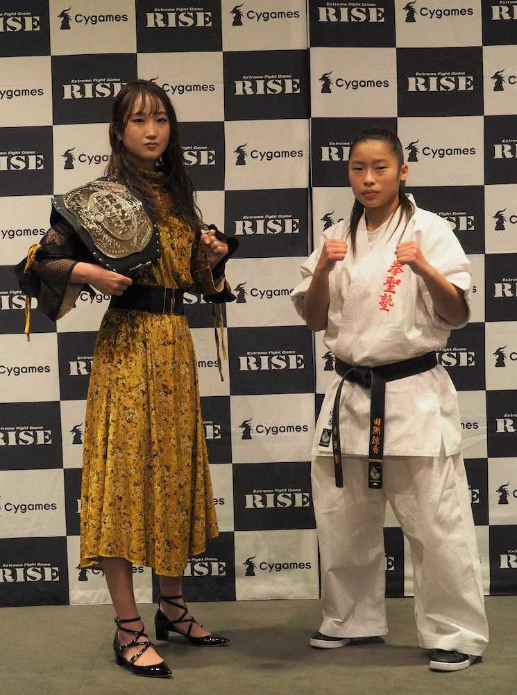 RISE2.28横浜アリーナ大会での対戦が決まった寺山日葵（左）と田渕涼香