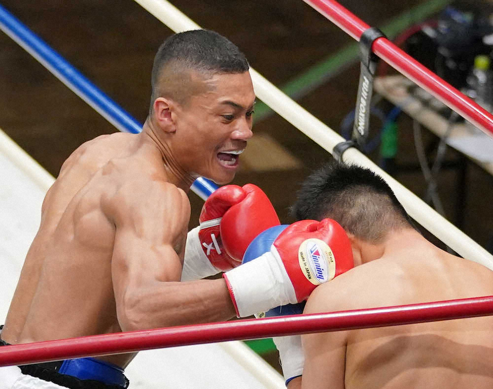 【画像・写真】平岡アンディ3回TKOで17連勝！地域タイトル挑戦に意欲「そろそろベルトが欲しい」