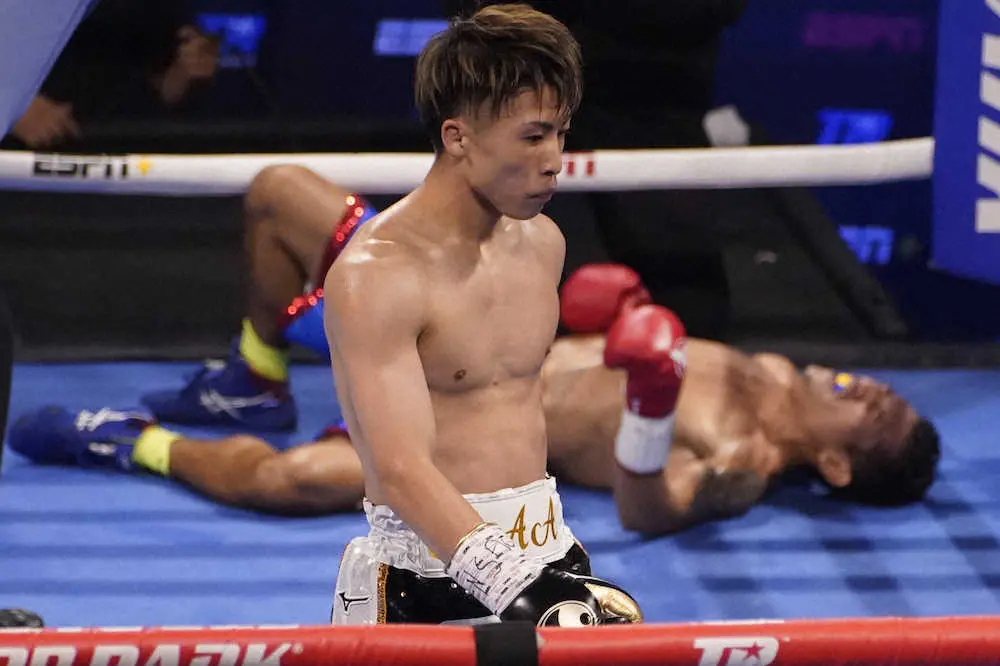 【画像・写真】世界のNAOYA、無傷の完勝　怪物の破壊力!左ボディーでダスマリナスもん絶KO