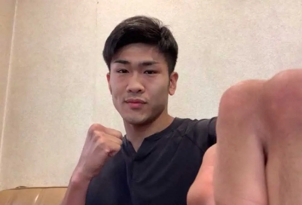 オンラインで取材に応じた東京五輪ボクシング男子ミドル級代表の森脇唯人
