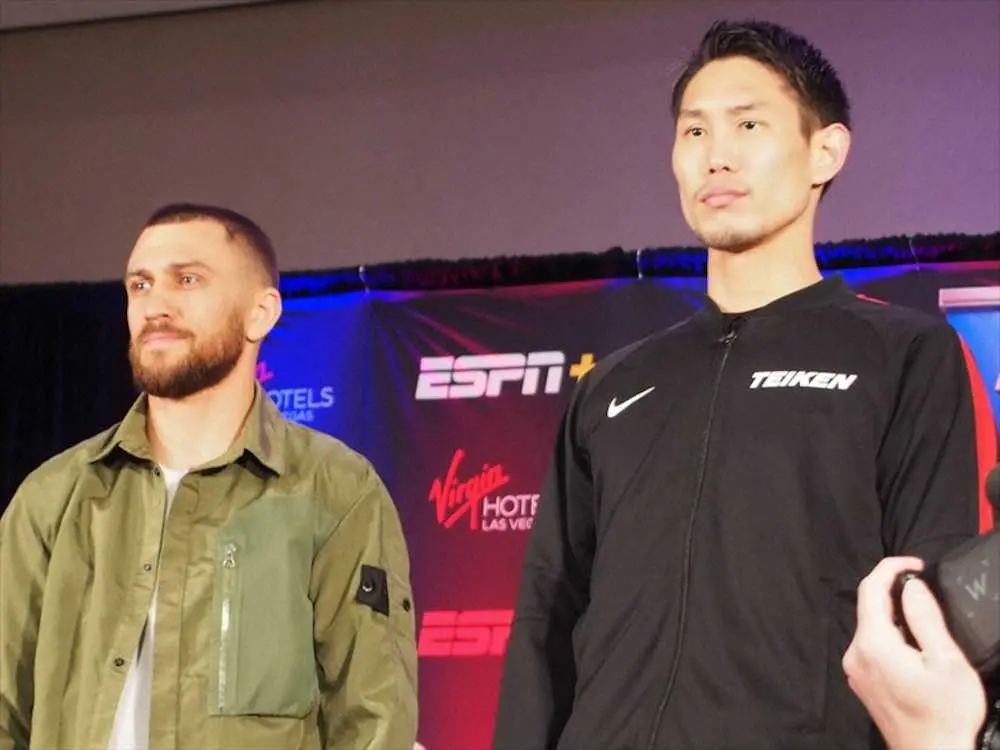 【画像・写真】中谷が公式会見　ロマチェンコ戦へ気合「勝たないと意味がない。絶対に勝つ」