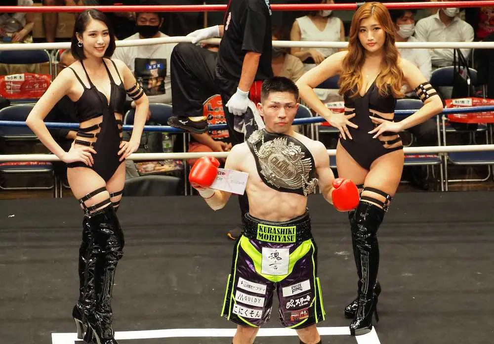 【画像・写真】王者・ユーリ阿久井がTKO勝ち、敵地で2度目の防衛「ステップアップできた」