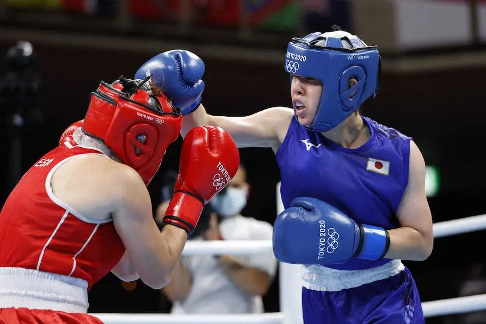 【画像・写真】女子フェザー級20歳の入江　判定フルマークの完勝発進　12年ロンドン五輪から正式種目で歴史的1勝