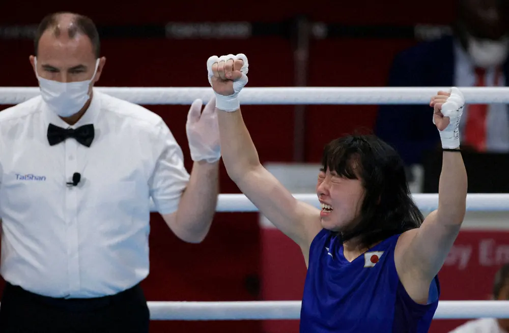 【画像・写真】入江聖奈、銅メダル以上が確定！ボクシング女子で日本勢初快挙！