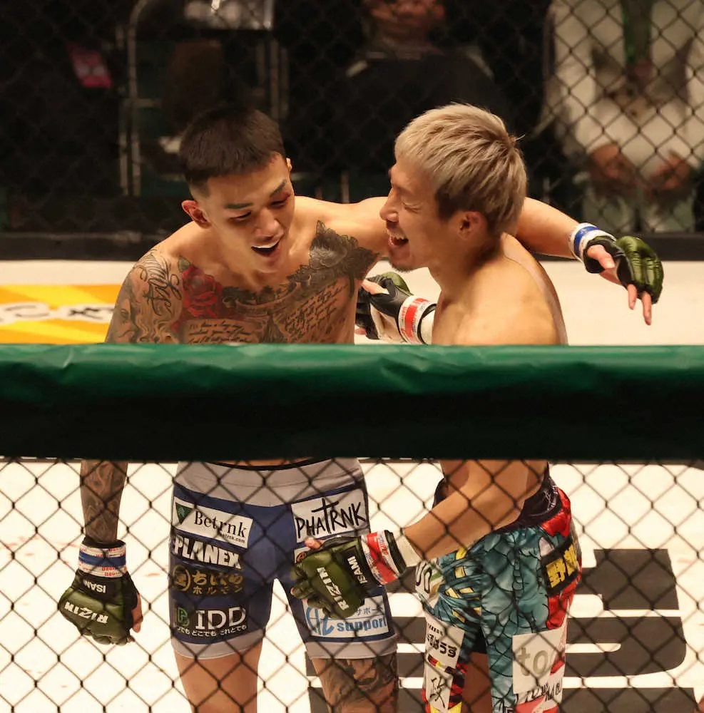 【画像・写真】「RIZIN　TRIGGER（トリガー）」メインは萩原京平　2回TKOで昇侍を下す　地元関西で再出発