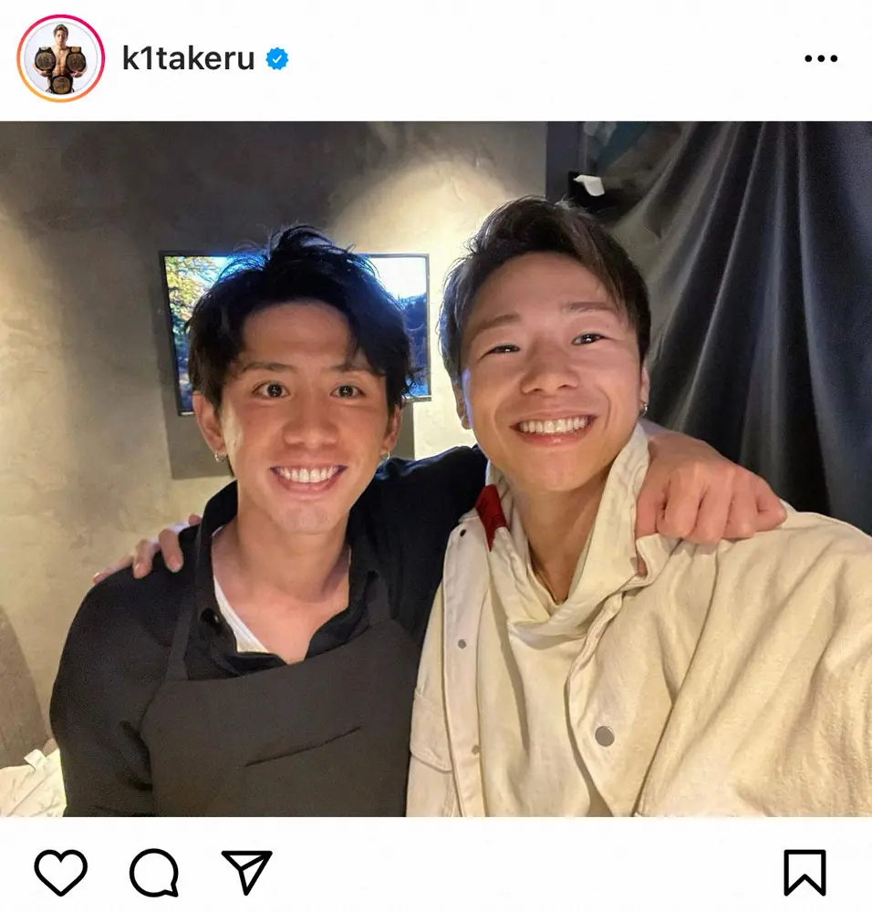 【画像・写真】武尊　ワンオクTakaと肩組み仲良し2ショット！　「いつも優しくてカッコいい兄貴」