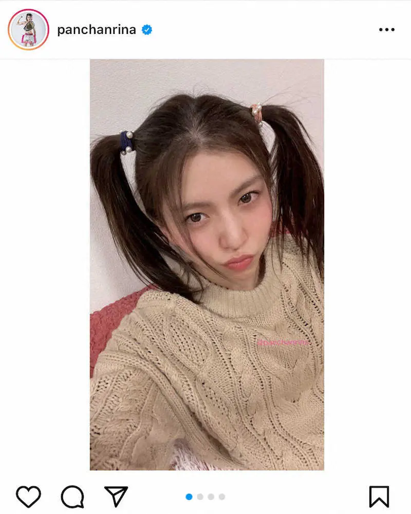【画像・写真】ぱんちゃん璃奈　「ちゃんとする事が偉い」とツインテール姿披露！「似合ってて可愛い」の声