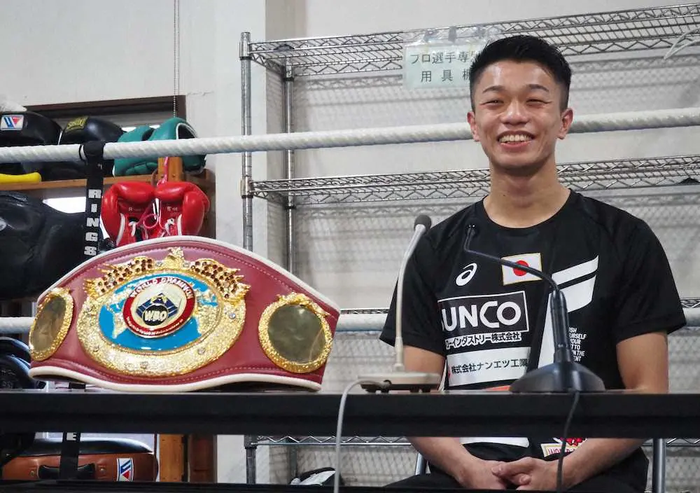 【画像・写真】中谷潤人「上の階級でやりたい」　2度目の防衛成功で転級表明