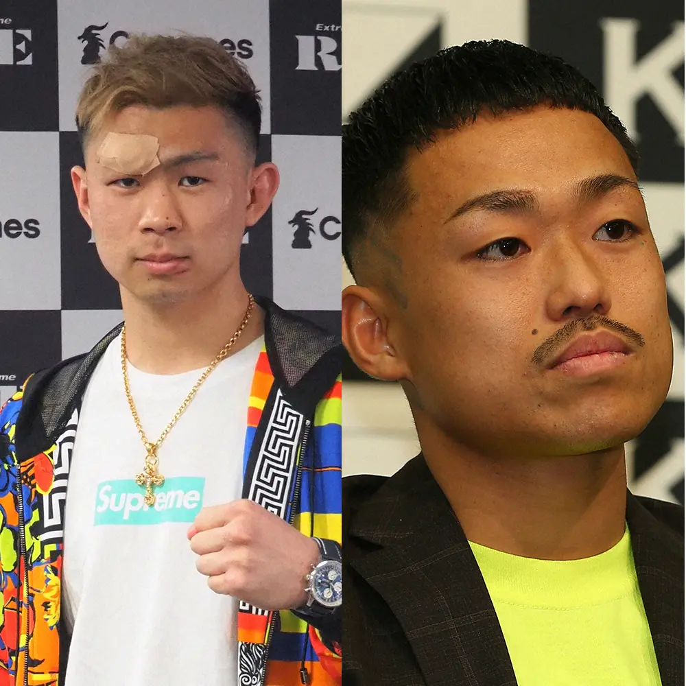 【画像・写真】【THE　MATCH】YA―MAN、芦澤竜誠は計量から一触即発の乱闘騒ぎに！乱闘で背景ボード壊れる