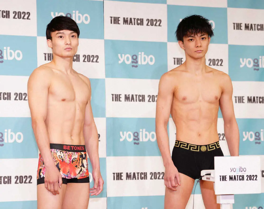 【画像・写真】計量をパスした志朗（左）と玖村（撮影・島崎忠彦）