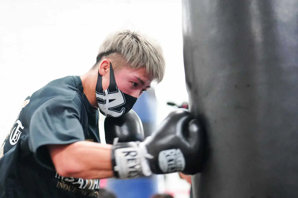 【画像・写真】練習再開の尚弥、バトラーとの4団体統一戦は12月照準　欧州からスパーリングパートナー招へいも