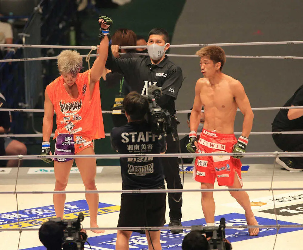 【画像・写真】【RIZIN】“日本フライ級最強”神龍誠　所英男を下して8連勝！レジェンドに判定決着の辛勝で涙