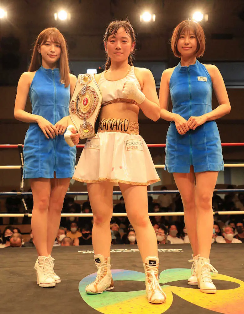 【画像・写真】日本女子ミニマム級王者・鈴木なな子がダウンばん回の判定勝ちで初防衛「メチャクチャ悔しい」