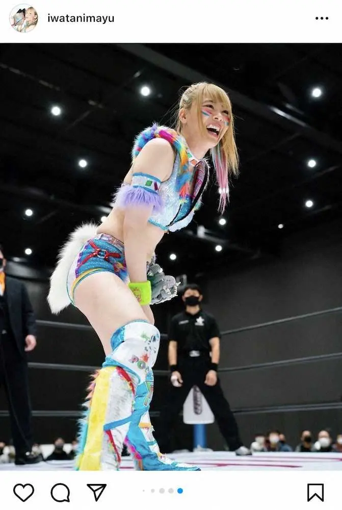 【画像・写真】岩谷麻優の公式インスタグラムより（＠iwatanimayu）