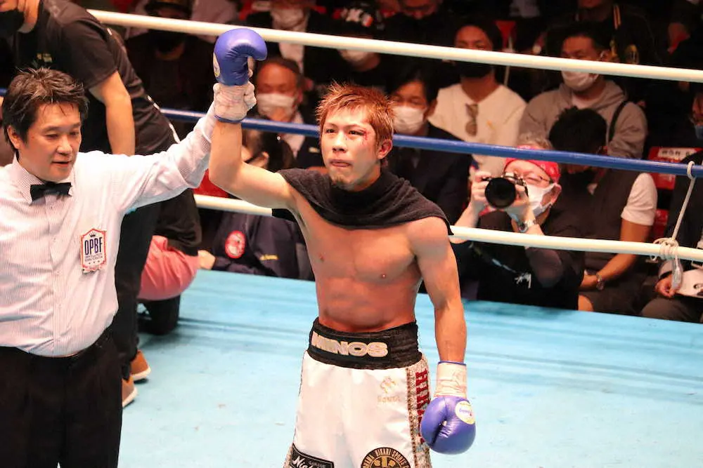 【画像・写真】中盤以降勝負の作戦ズバリ　千葉開が栗原慶太に最終回TKO勝ちで新王者「夢のような瞬間だった」