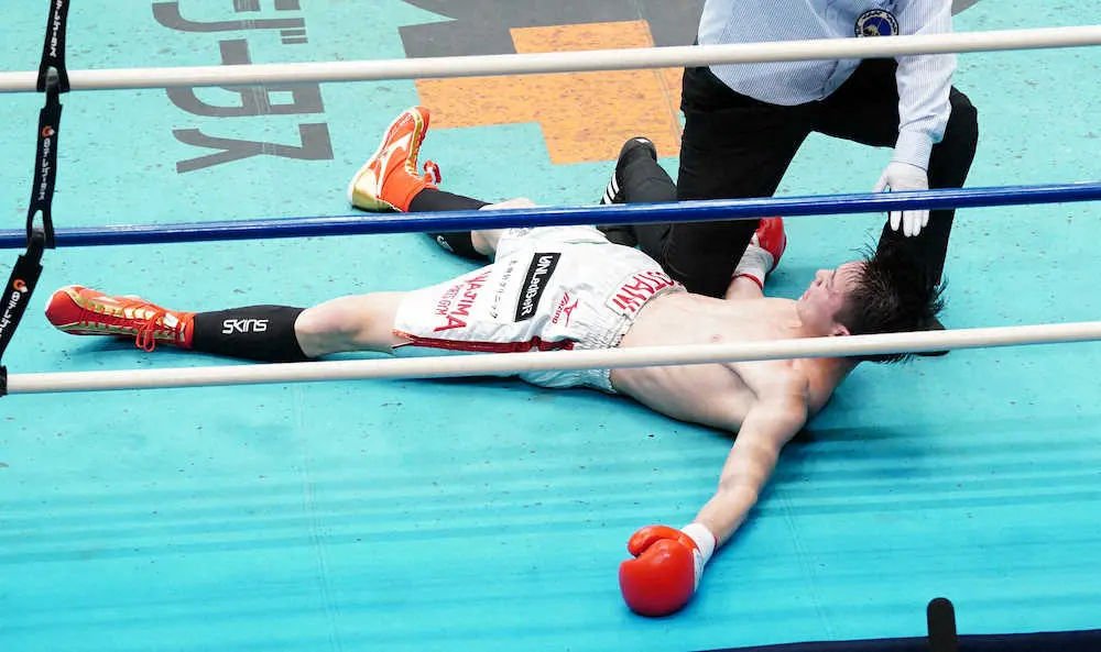 【画像・写真】輪島功一氏の孫・磯谷大心　新人王決勝TKO負けでプロ初黒星「自分をコントロールできなかった」