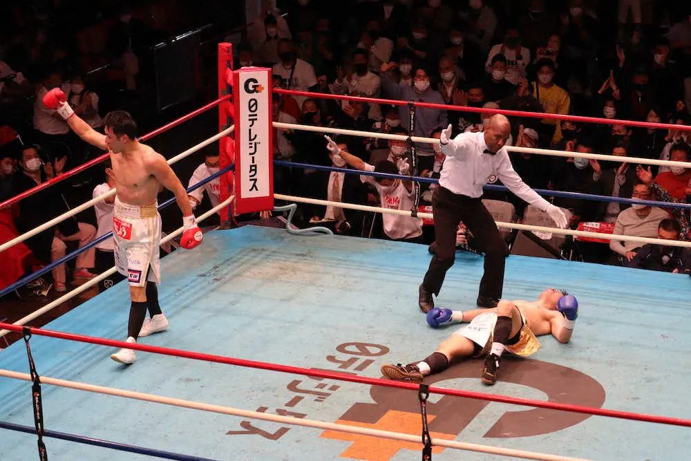 【画像・写真】東洋太平洋ミドル級王者・竹迫が豪快TKO初防衛　WBOアジア王者・能嶋へ統一戦呼びかけ